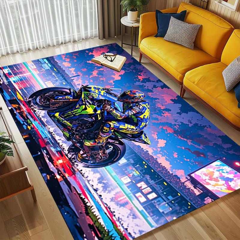Night Race Living Room Nonslip Area Rug Soft Carpet For Bedroom Game Playroom Sofa Office Home Decor Doormat Christmas Gift C929749