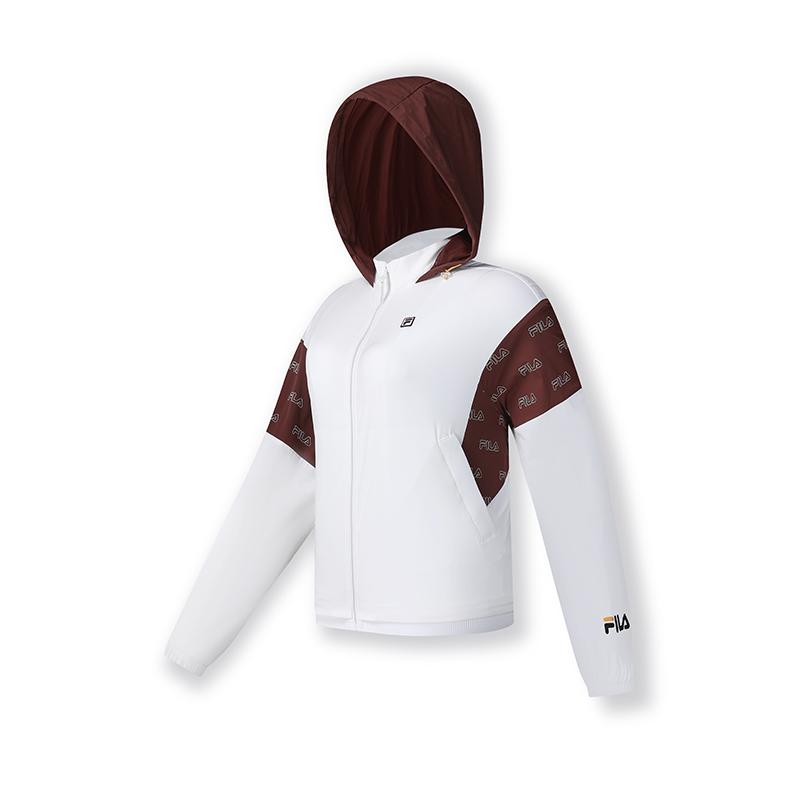 New FILA Jackets Women's White A11W423702FWT