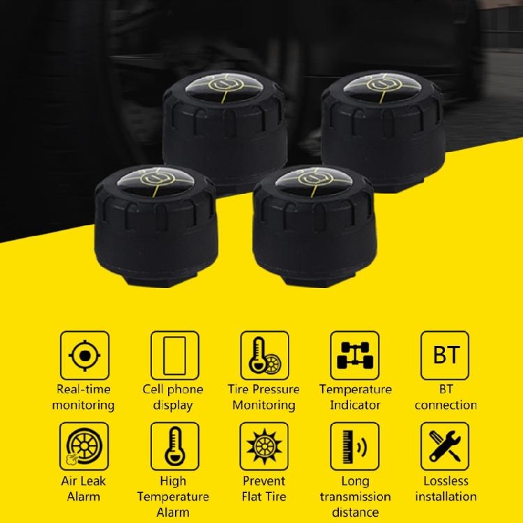 Bluetooth-compatible External TPMS Mobile Phone APP Tire Pressure Sensors