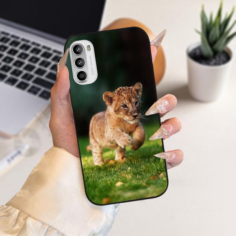 Cartoon Animal Cases For Motorola G52 4G Bumper Cover On Moto G82 G71s 5G Soft Silicon Phone Case For Motorola G 82 Coque Fundas