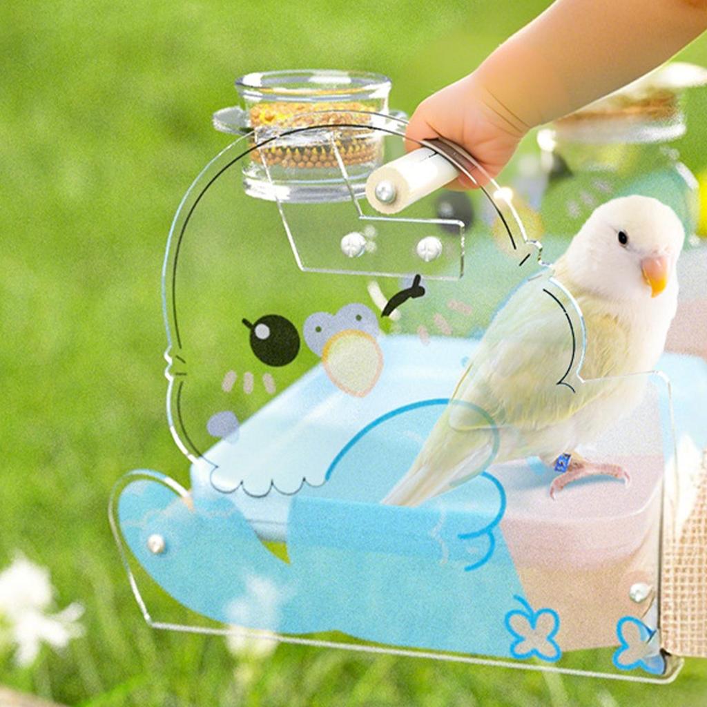 Bird Stand Parrot Perch Training Play Stand Pet Animals Taming Acrylic Non-Slip Equipment for Finch Parakeet Conure Cockatiel