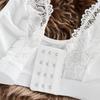 Women's Lace Front Buckle Bra Vest Style Underwear