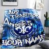 1PC Custom Name SV Darmstadt 98 Patterned Flannel Blanket Suitable For All Seasons for Home Decor Warmth and Comfort Gifts Holiday Present