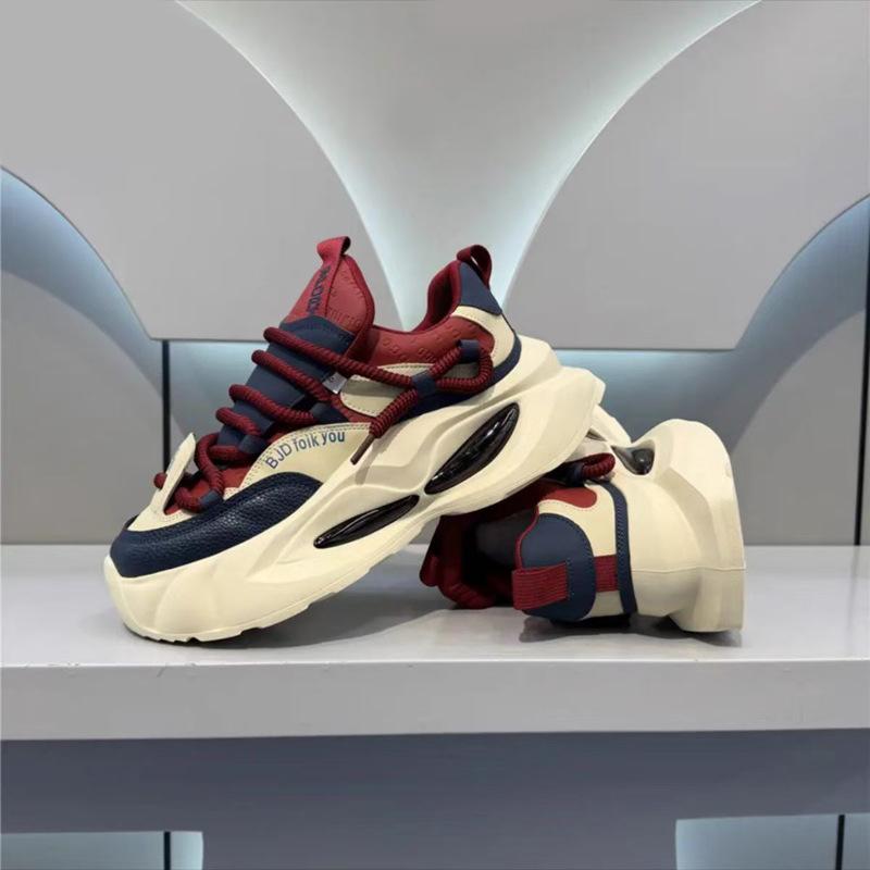 

Men s shoes 2025 spring new fashion lazy one-pedal casual shoes platform non-slip sports shoes men s dad shoes 44