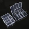 Multiple Grid Boxes Square Transparent Plastic Storage Box   Home Storage Products