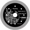 Ceramic Tile Cutting Blades: Toothed for Marble & Vitrified Tile, Angle Grinder Compatible, Dry Cutting, Thin Design