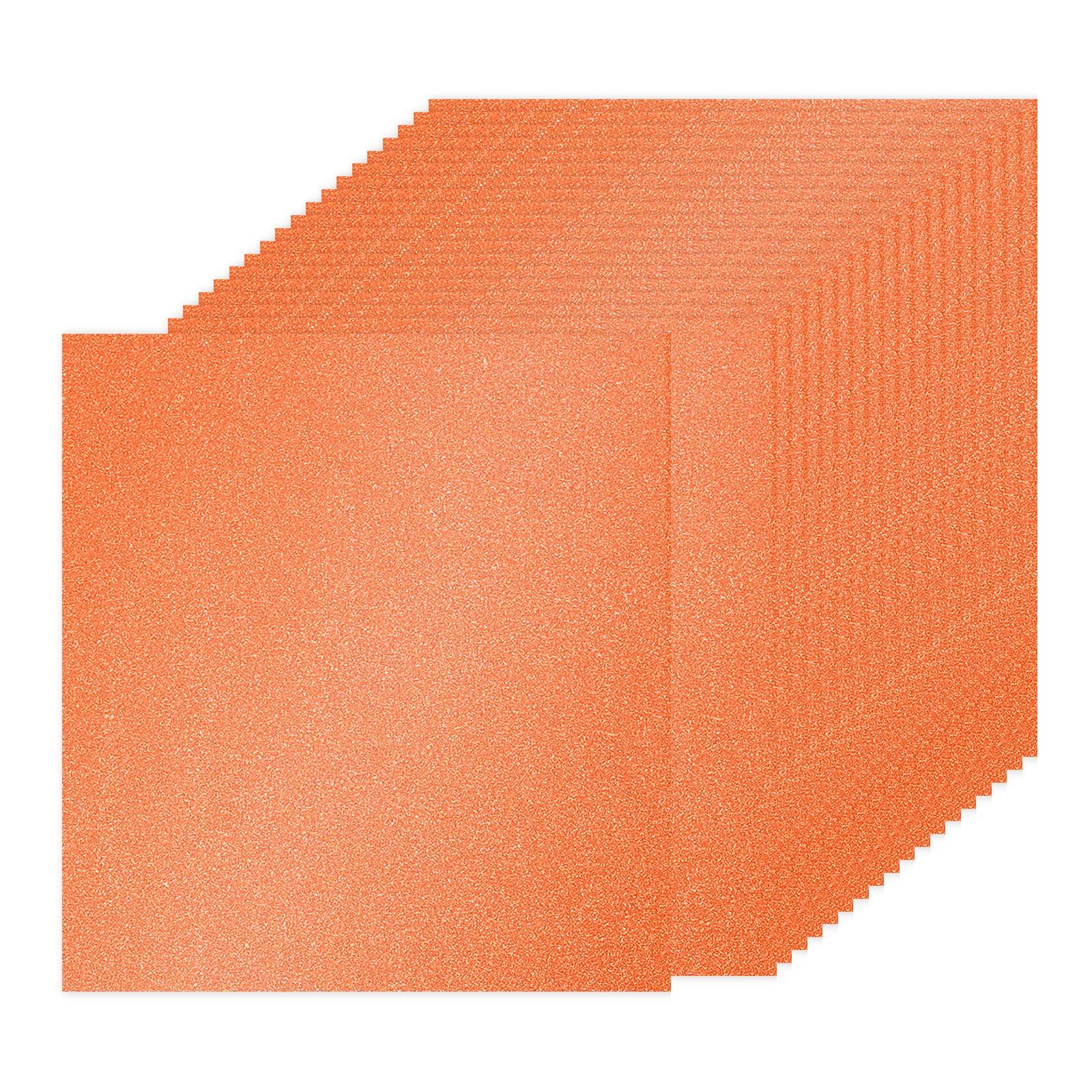 

PATIKIL 40 Sheets Orange Glitter Cardstock Paper 12 x 12 Inch 250gsm Square Premium Sparkly Paper Craft Cardstock Paper Scrapbook Card Making DIY Art