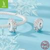 Christmas Snowflake Diy Bracelet Clasp, Romantic Winter Jewelry Accessories S925 Sterling Silver Beads