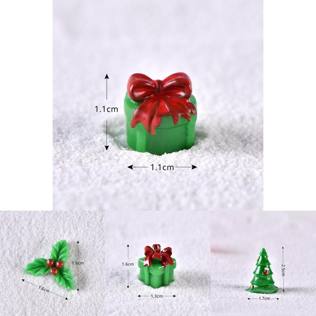 Playful Resin Santa And Snowman Miniature Ornaments For Creative Christmas Displays
