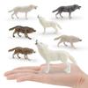 Wild Animal Model Pvc Pack With Motion Wolf Figures For Kids Learning And Decor