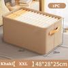 Non-Woven Fabric Storage Box with Thick Steel Frame Versatile Clothes Organizer for Dorms Homes, Hand Washable Available