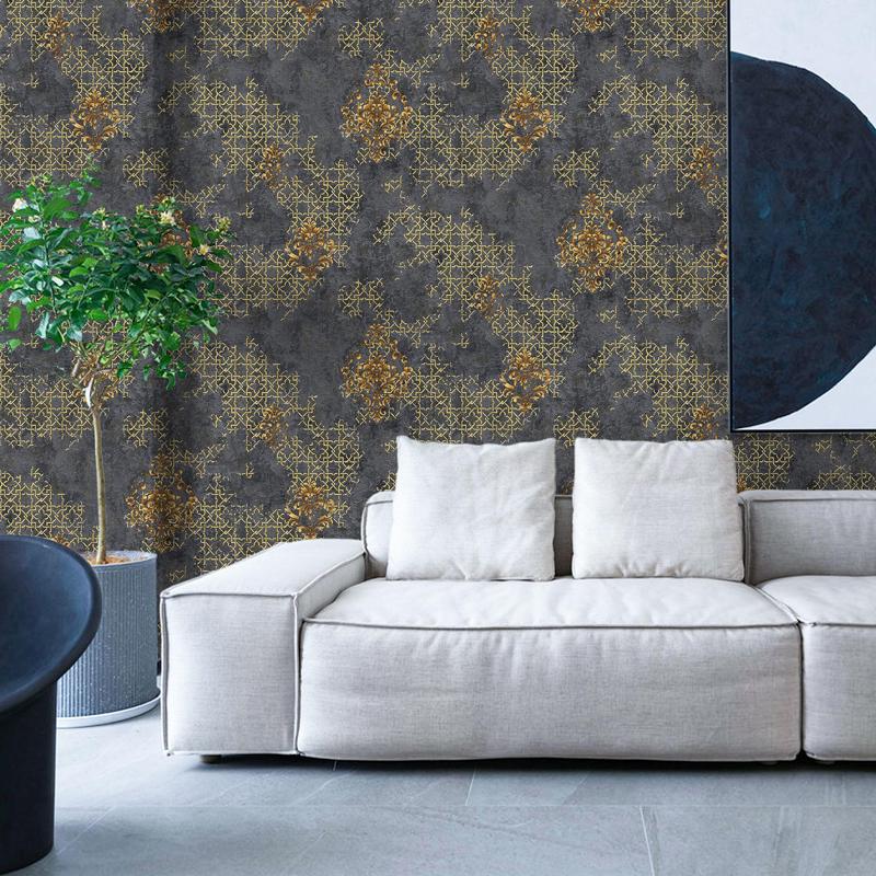 Luxury Classic Wallpaper Bedroom Living Room Relief Damask Wall Paper Roll Papel De Parede