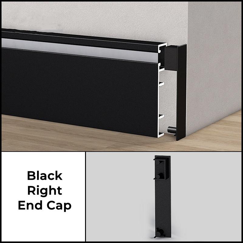 0.5/1M/pcs H50mm LED Skirting Line Aluminum Profile Surface Mount Baseboard Backlight Channel Corner Wall Decor Bar Strip Lights