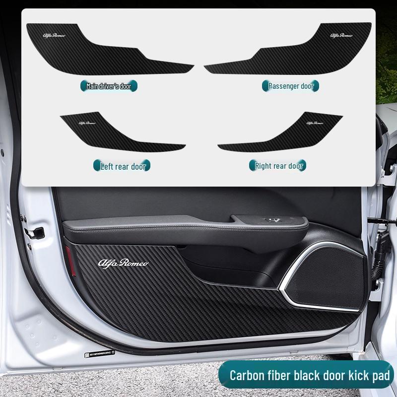 Alfa Romeo Stelvio/Giulia Door Kick Pad - Interior Protection Upgrade