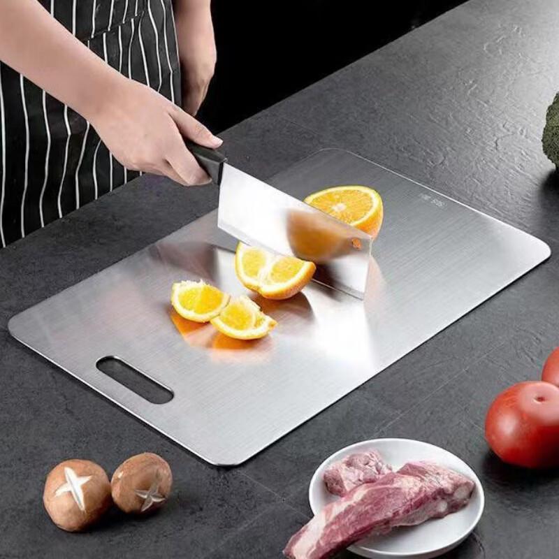 Stainless Steel Double-Sided Cutting Board