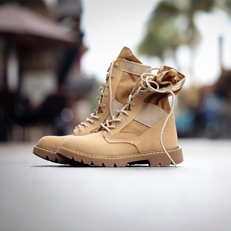 

Британские рабочие ботинки Ботинки для активного отдыха на открытом воздухе Ботинки для пустыни Высокие женские ботинки Ботинки Martin Мужские ботинки Горные ботинки Винтажные локомотивные ботинки 38 песочный