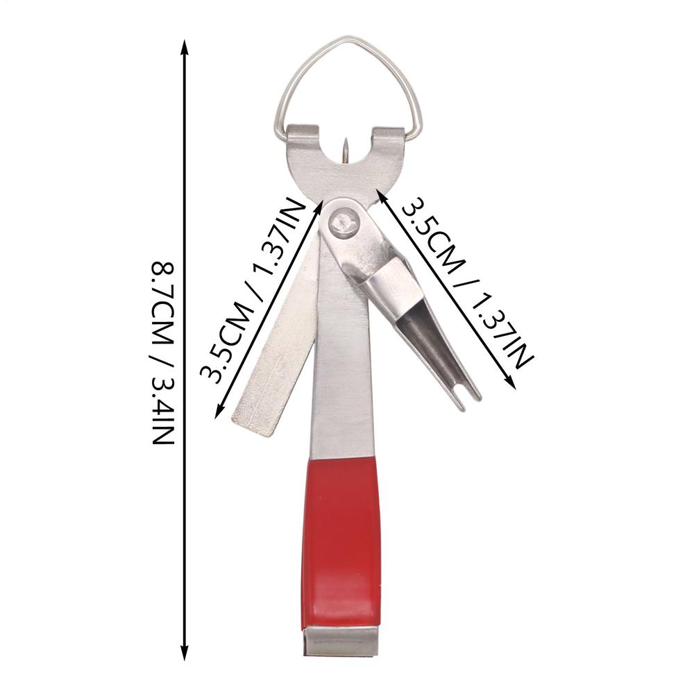 Fly Fishing Rope Cutter Stainless Steel Fishing Equipment Non-Slip Pliers & Hook Removers 4 In 1 Fly Tying Equipment Hunting