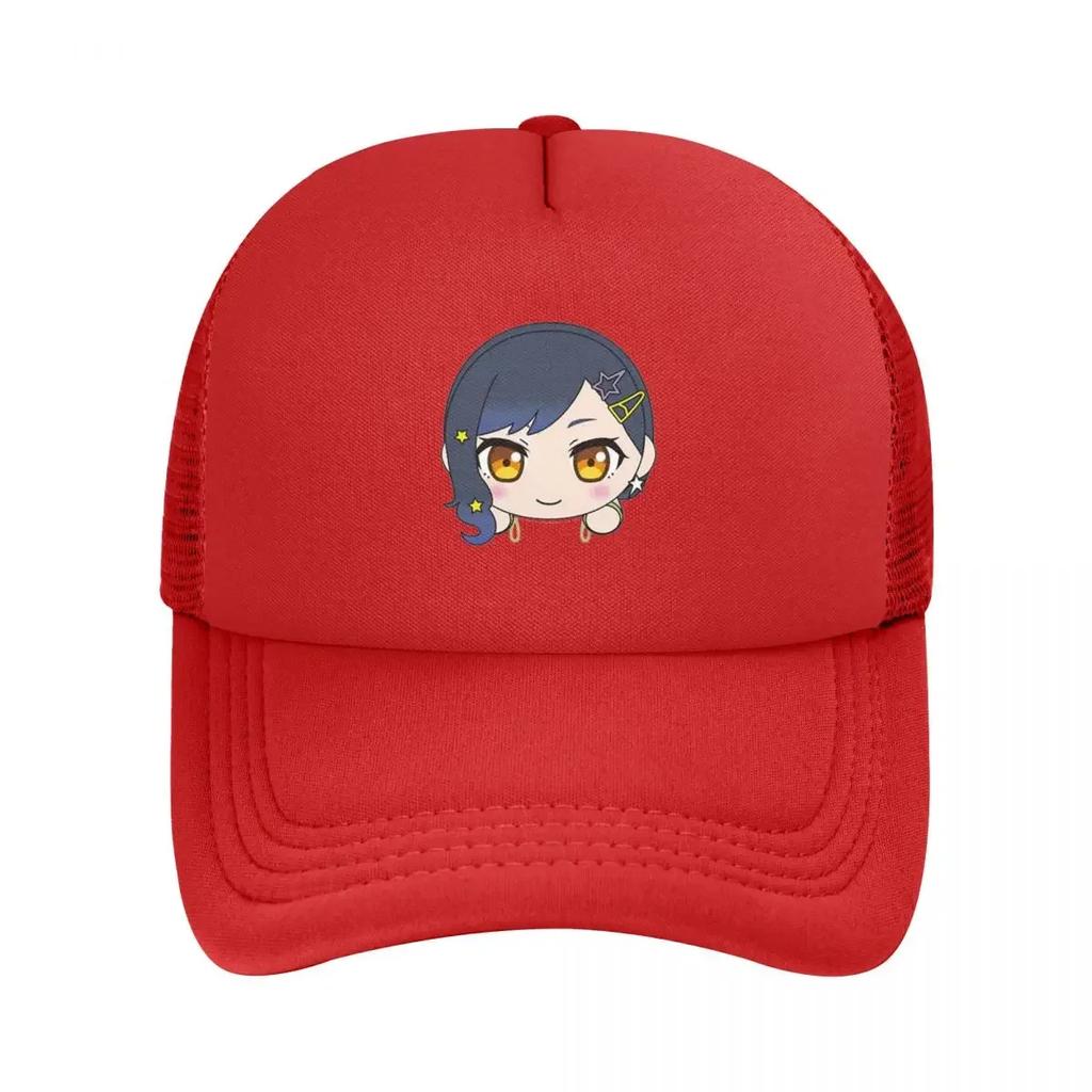 An Shiraishi Chibi Plushie Mesh Baseball Caps Snapback Baseball Hats Breathable Casual Casquette Outdoor For Unisexs And Womens