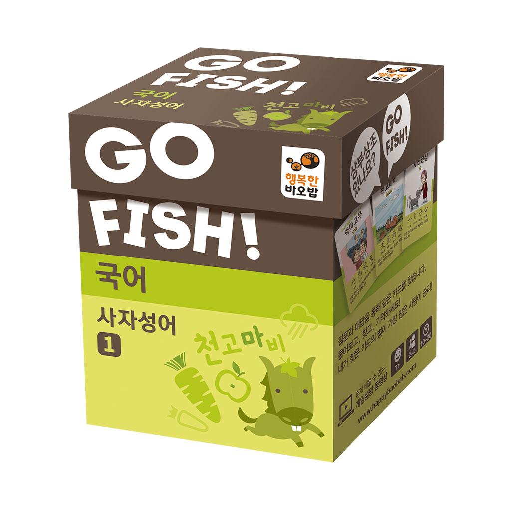 happy baobab Go Fish: Korean Four-Character Idioms Card Game - Family Brain Game for Elementary School (Ages 6-7)