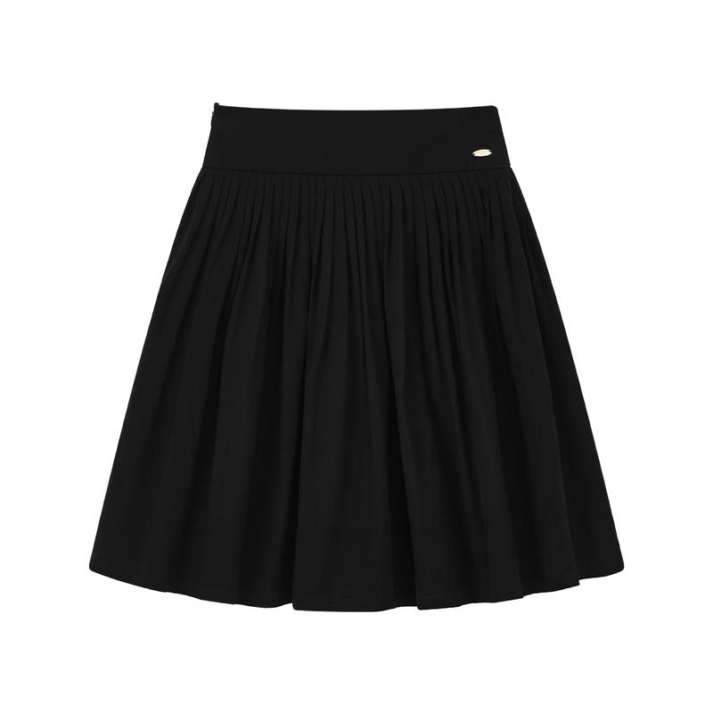 ELLE KIDS Girls' Wide Waist Pleated A-Line Skirt