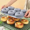 3PCS Silicone 6-Cavity Donut Baking Pan Soft Bread Mold Household Dessert Mold  Cake