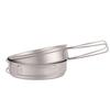 Lixada Ultraleichte Titan-Pfanne, Outdoor-Camping, Wandern, Rucksackreisen, Kochen, Bratpfanne mit