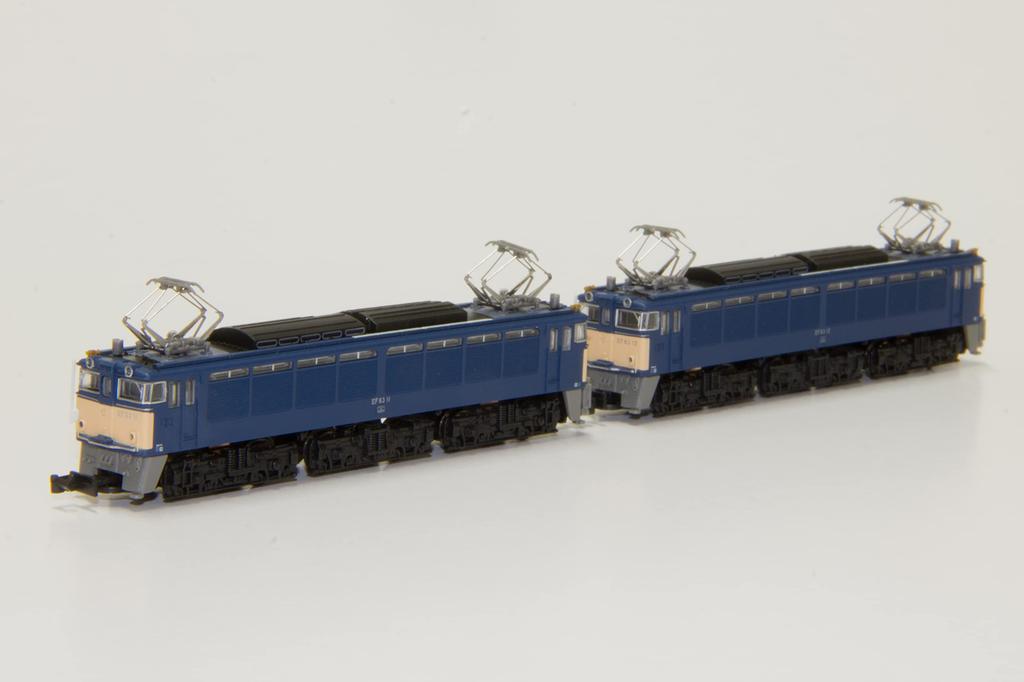 Rokuhan Z Gauge EF63 Type 1st Generation Blue Set Railway Model Electric Locomotive Double-unit T038-1