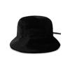 VARZAR VA Long Label Fur Bucket Hat Black