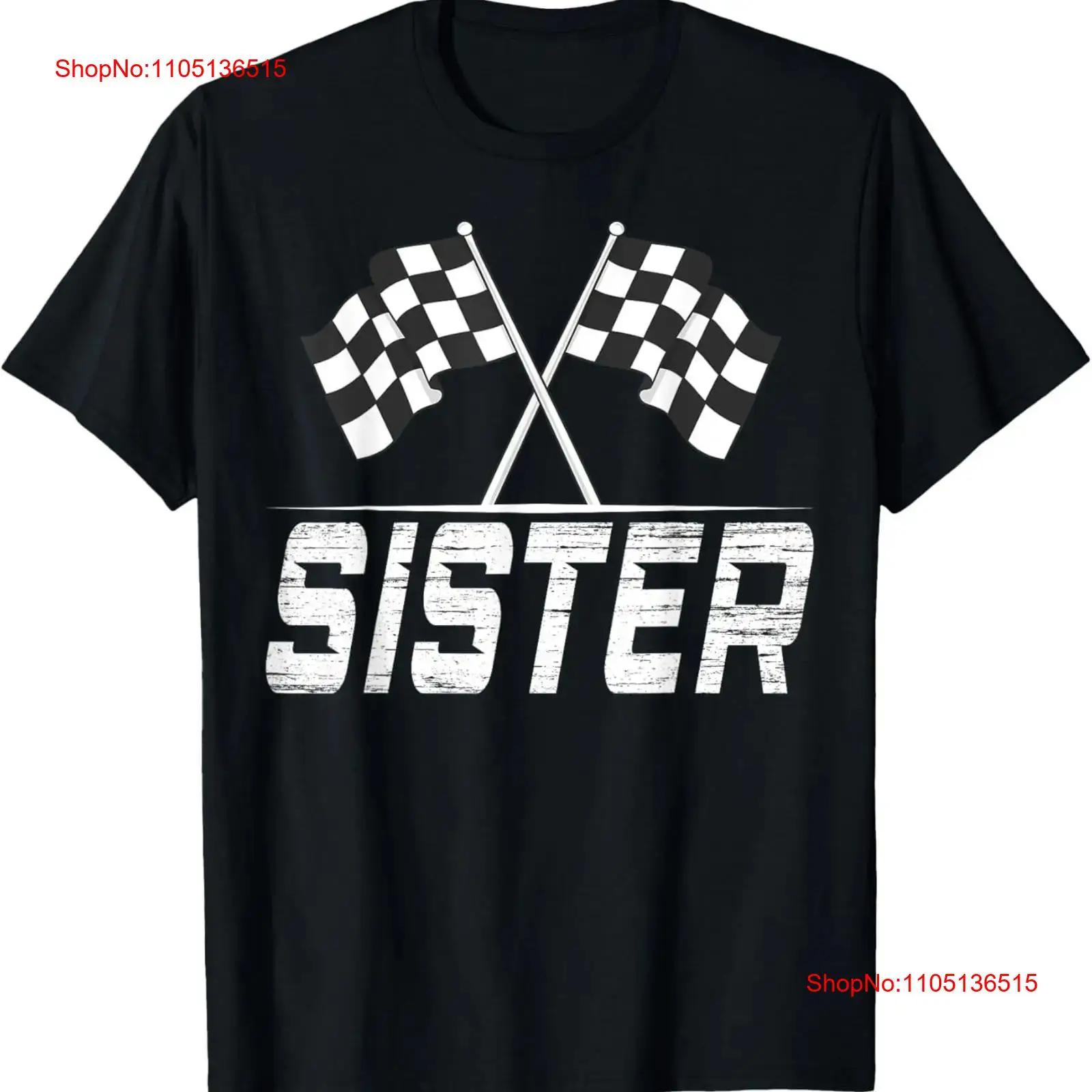 

Race Car Birthday Party Racing Family Sister Pit Crew T Shirt vintage Washed Stylish Versatile Stretched Top For Everyday Wear 5XL різнокольоровий