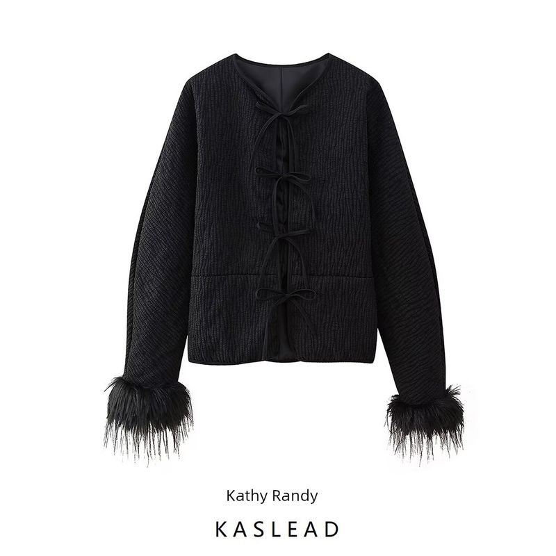 Kaslead New Arrival Women's Clothing Fashion Style Fashion Casual Minimalist Easiest for Match Fur Patchwork Cotton Coat Jacket