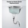 Kitchen Sink Drain Pipe PP Wash Basin Sewer Drainer Flexible Hose 45mm Internal Thread Telescopic Tube Bathroom Accessories