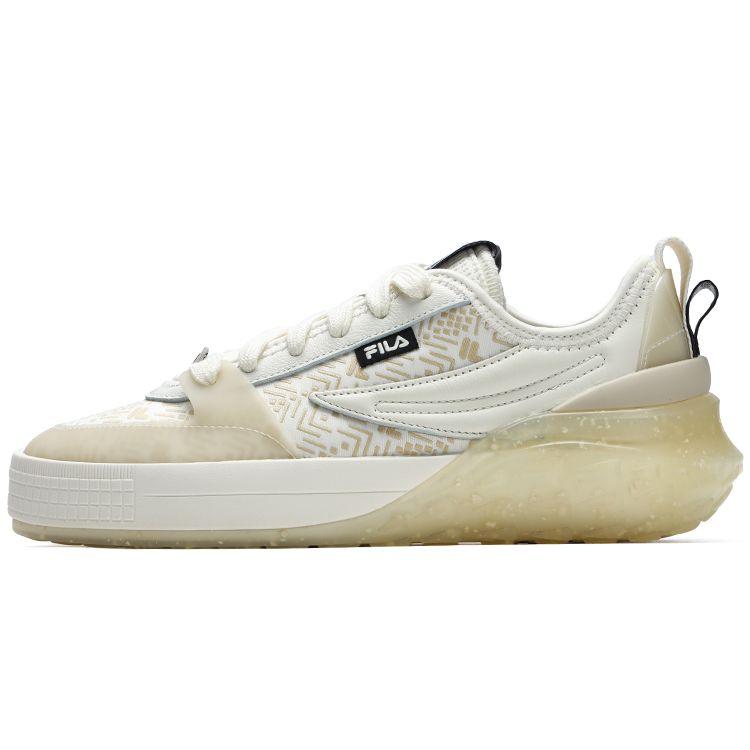 FILA Mixa Fabric Top Layer Cowhide TPU Fashion Trend Versatile Low-Top Sneakers Women sneakers White F12W313201FSP