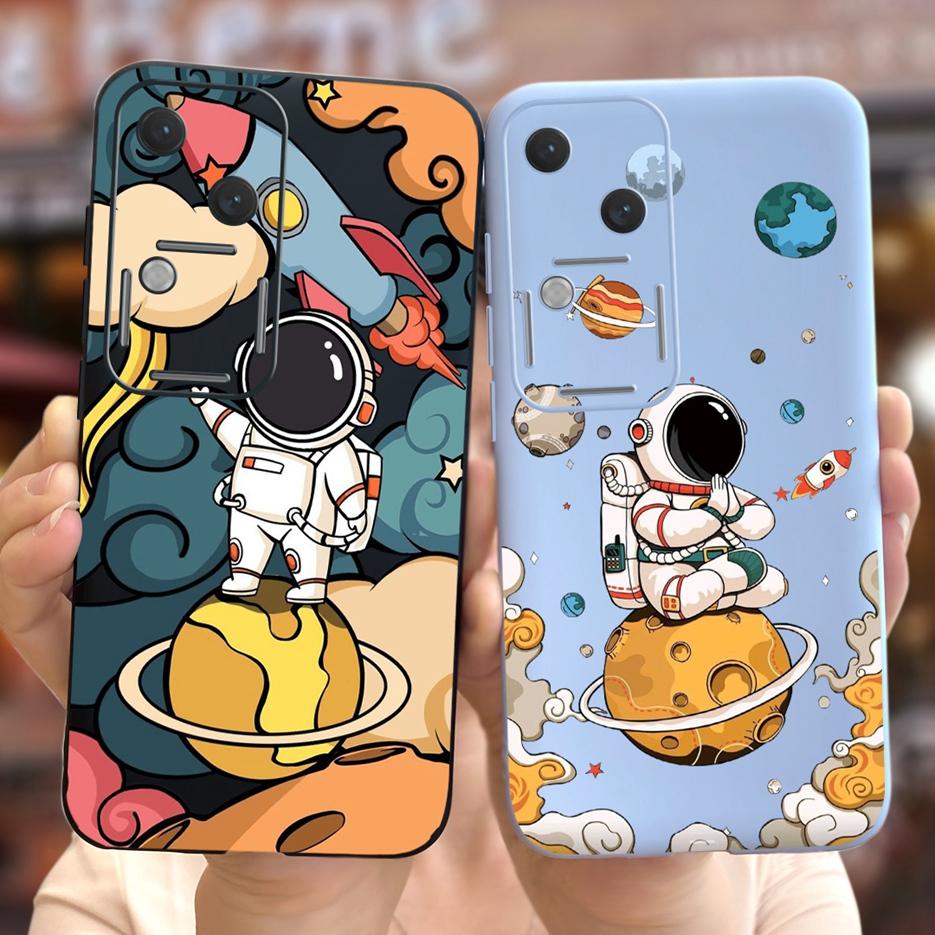 For Vivo V30 Pro Case V2319 Cute Fashion Cartoon Back Cover 6.78'' Soft Silicone Phone Case For Vivo V30 V 30 Pro VivoV30 Bumper