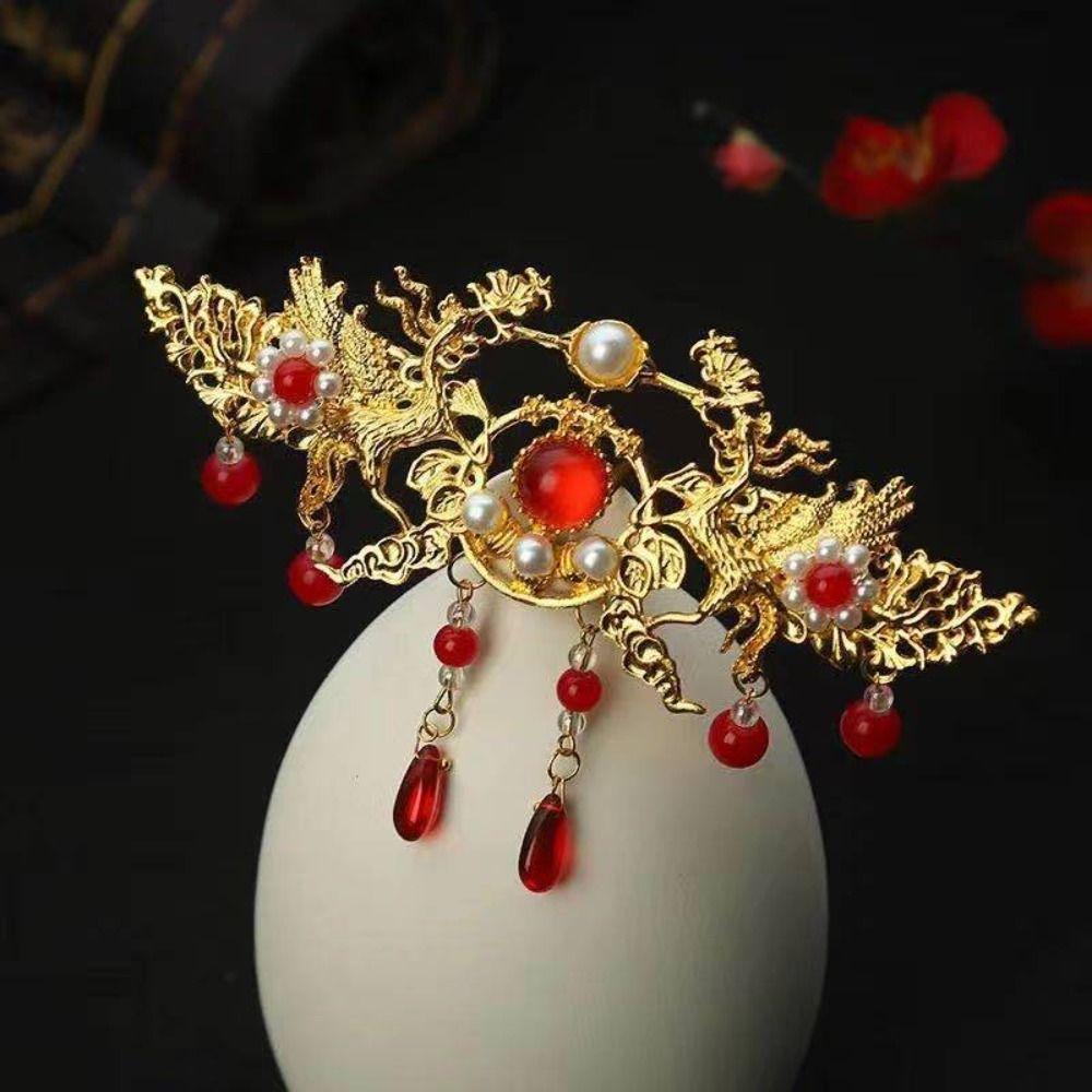 Hair Accessories Hanfu Hairpin Ancient Style Hair Crown Hairstyle Design Tool Bride Hair Stick