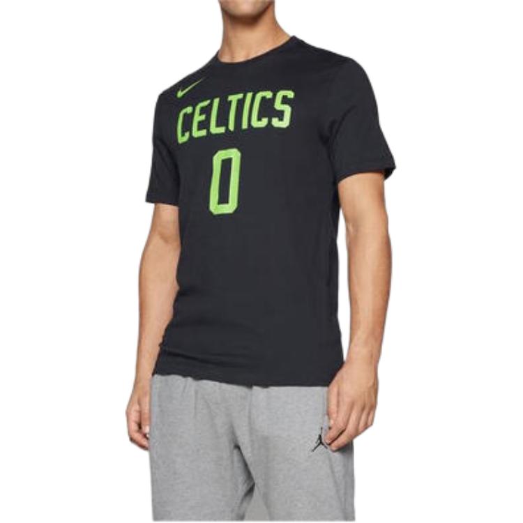 Nike Letter And Number Print Crew Neck Regular Short Sleeve T-Shirt Men Tops Black HJ2766-015