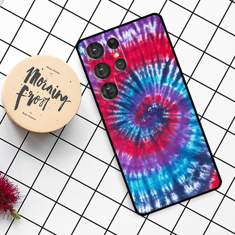 

Rainbow Spiral Tie Dye Case For Samsung Galaxy S24 FE S20 FE S21 S22 S23 S24 S25 Ultra S9 S10 S25 Plus Phone Cover Galaxy S23