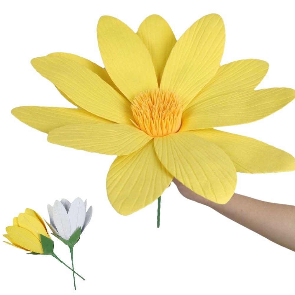 New 45cm Artificial Daisy EVA DIY Fake Flowers Giant Simulation Daisy Photo Props