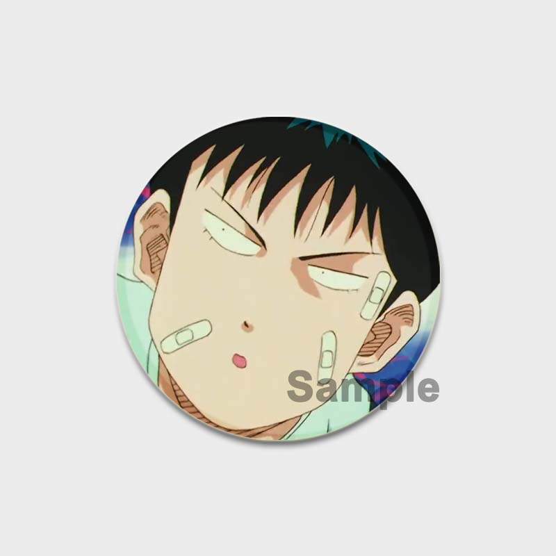32/44/58MM Handmade Anime Lapel Pins, Kaede, Rukawa, Ryota, Miyagi, Hisashi, Mitsui, Kawaii, Figure Brooches for Bag Clothes