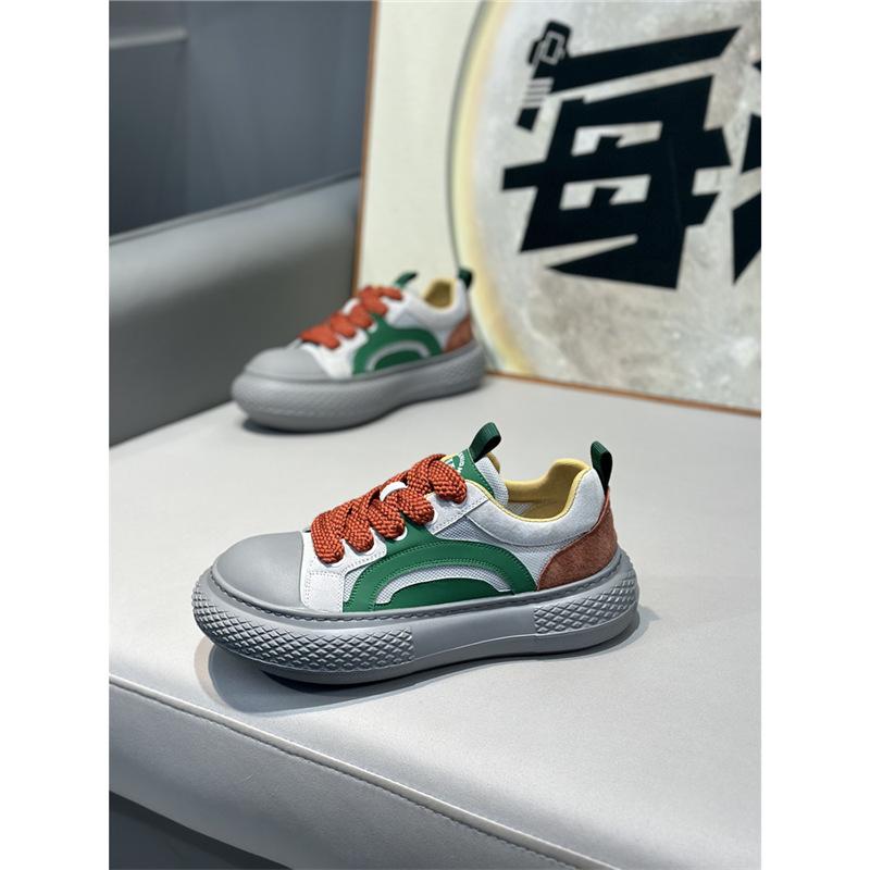 Summer new low-top mesh breathable and comfortable casual platform lace-up shoes dl