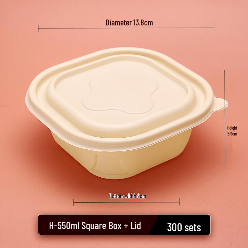 Eco-Friendly Corn Starch Disposable Food Containers