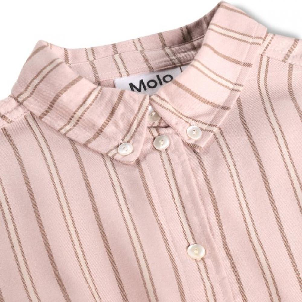 Molo 7 8 Years Pink Stripe Shirt Legan Akis9bl002