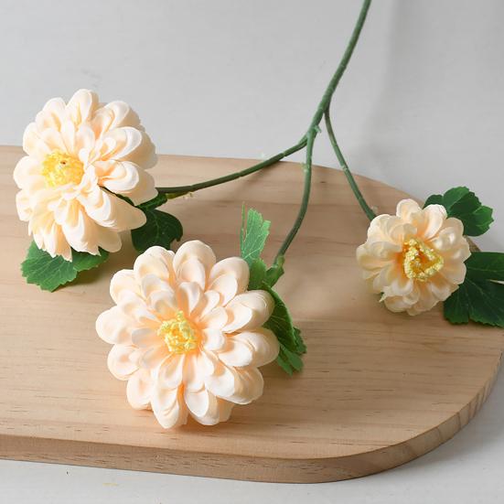 Künstliche Chrysanthemenblume Langer Stiel Realistischer Künstlicher Calendula Blumenstrauß für Vase