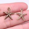 20pcs Conch Shell Starfish Connector Charms Pendants For Jewelry Making DIY Handmade Craft