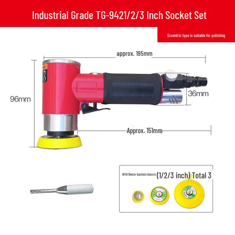 

Jundingying TG-942 Pneumatic Eccentric Orbital Sander/Polisher Kit