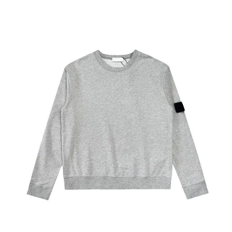 2024 Spring Autumn Fashion Y2K Pullover Harajuku Sweatshirt Men Casual All Match Ropa Hombre Pure Cotton Top Solid Male Clothes