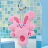 Charming Plush Rich Rabbit Keychain & Backpack Accessory