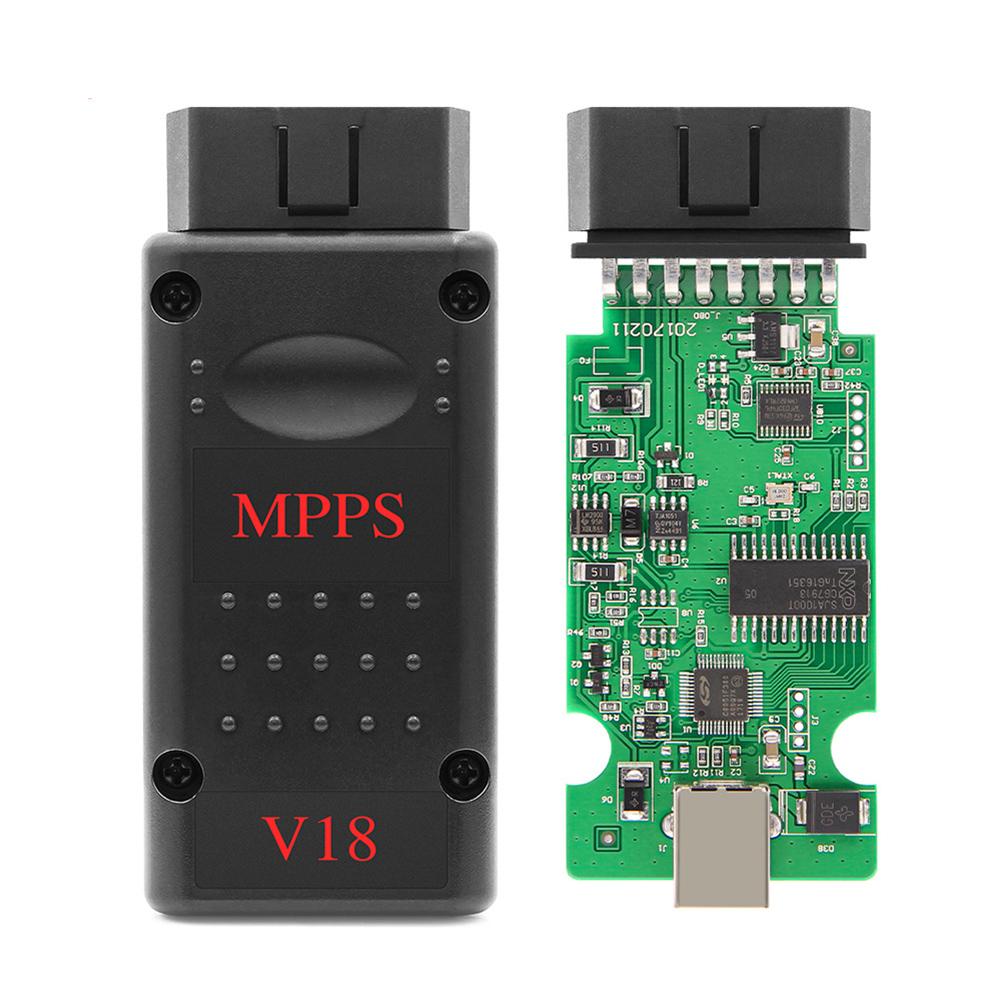 MPPS V18 ECU Chip Tuning Tool + Multiboot Tricore Adapter Cable V18 ECU Programmer Unlock Version MPPS V18 ECU Chip Scanner Tool
