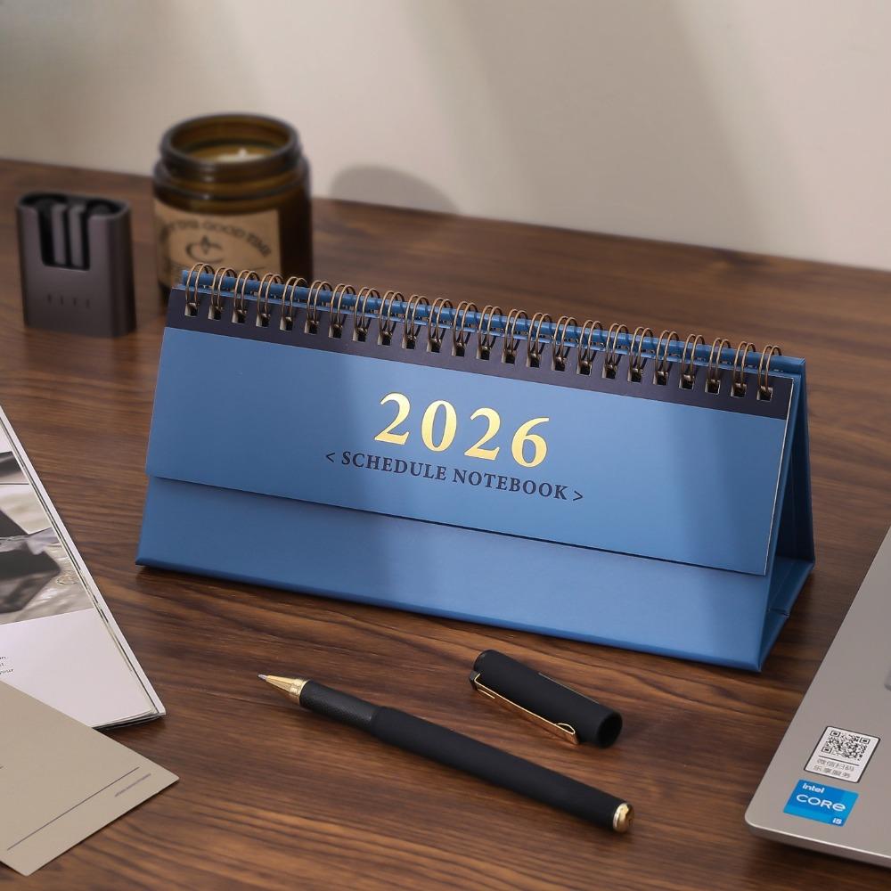 Kawaii 2026 Horizontal 2026 Simple Wall Calendar Small Desk Calendar Planner Desktop Decoration Office Stationery