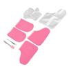 Wachsbehandlung Hand Fuß Set Wachsauftragspinsel Rosa Stoffhandschuh Fußabdeckung 100 Stück Einweghandschuh Fuß