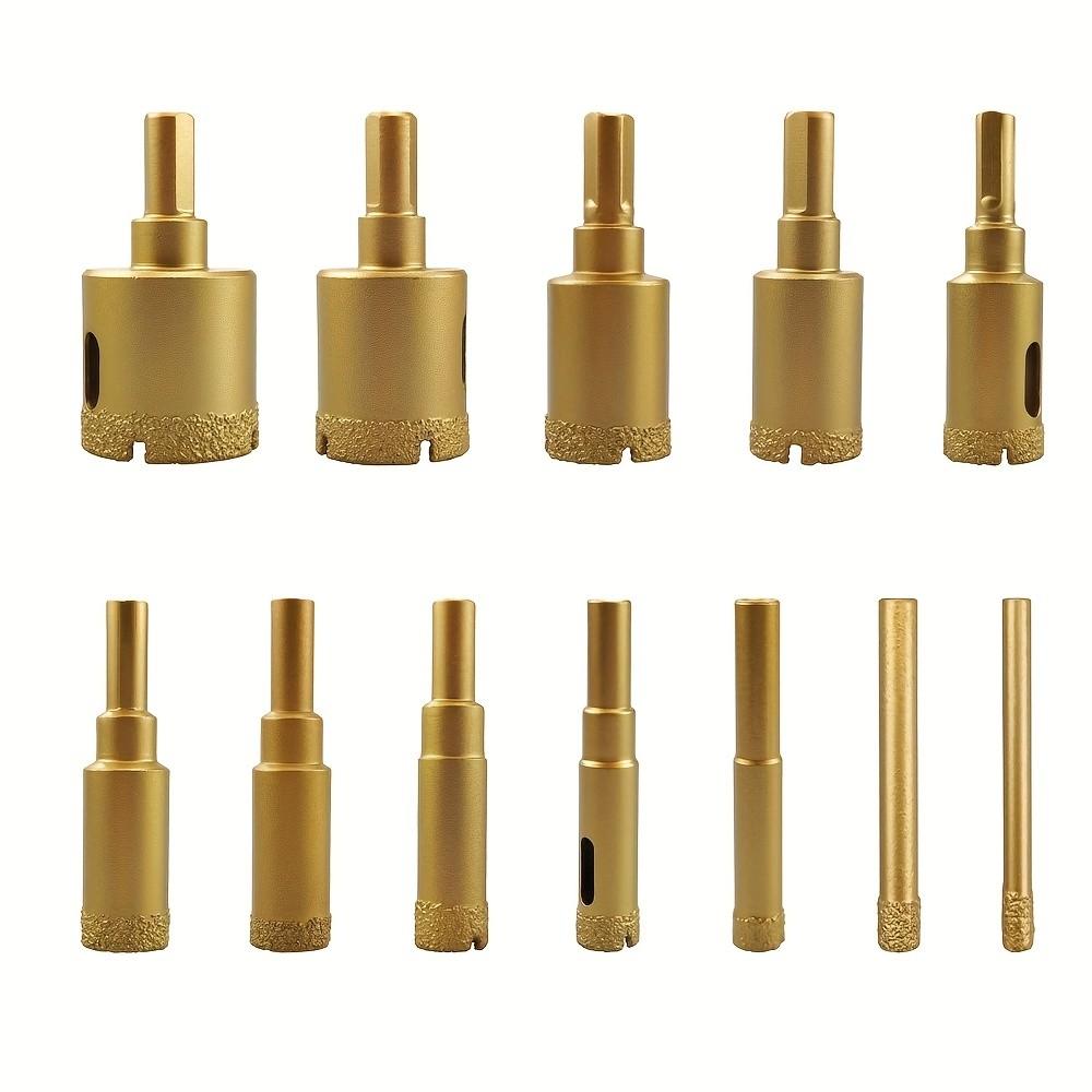 

12Pc Diamond Drill Bit Set - 6-35mm, Vacuum Brazed, Tile/Concrete Drilling